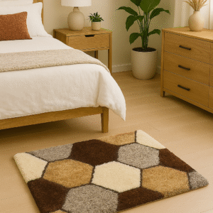 Heritage Knots Brown, Beige Wool, Silk Area Rug  (61 cm, X 90 cm, Rectangle)